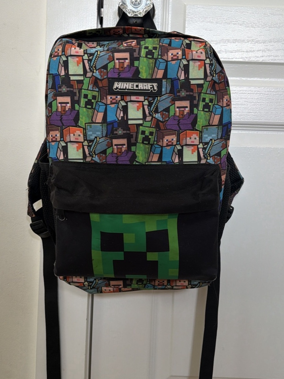 Black & Green Minecraft Backpack
